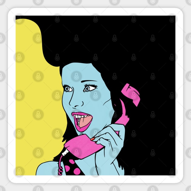 Retro Telephone call Magnet by mailboxdisco